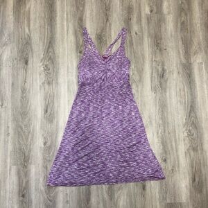 Prana Dress Women’s Size Medium Purple Space Dye Athleisure Athletic Dress